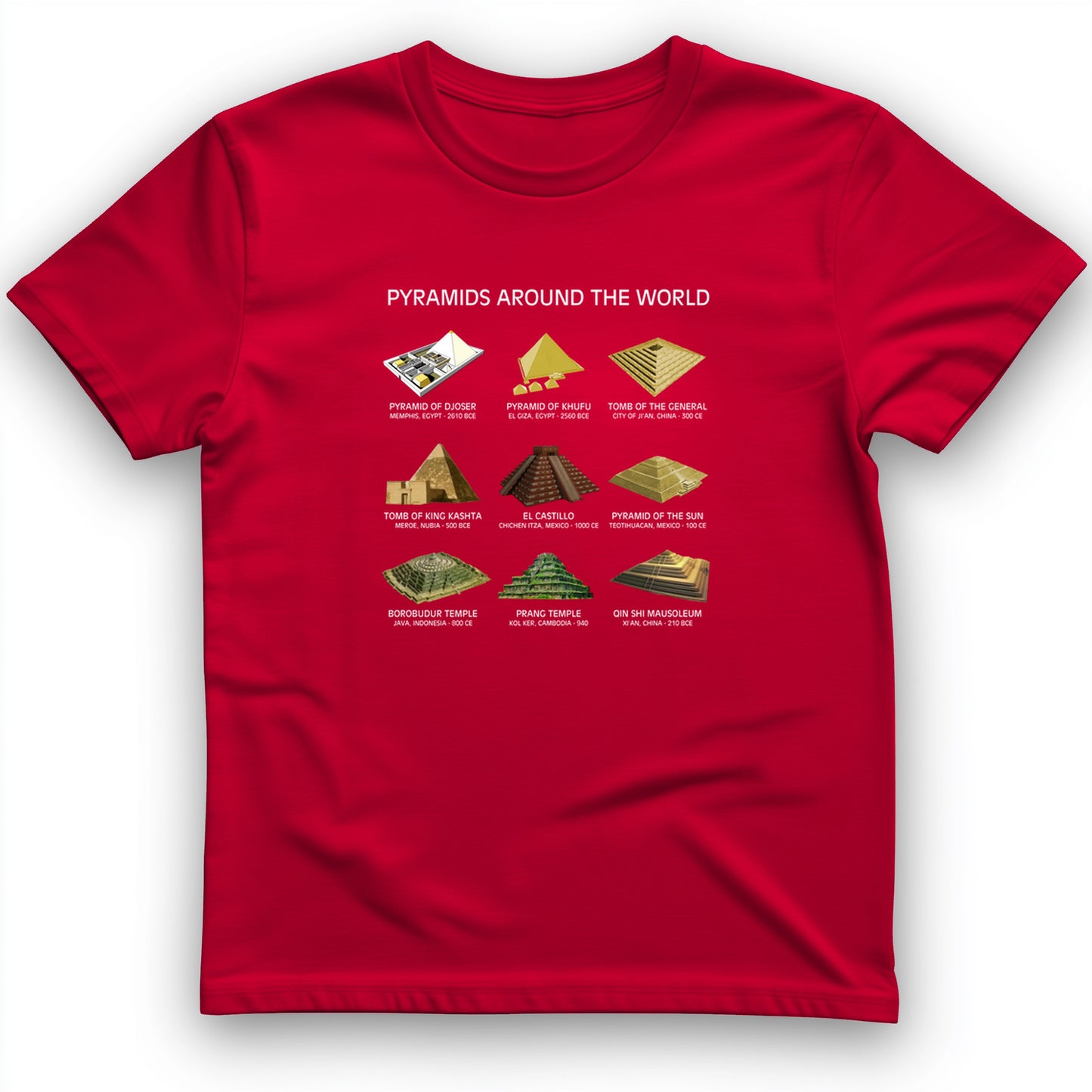 Pyramids of The World T-Shirt