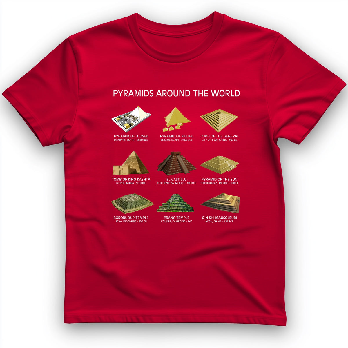 Pyramids Of The World T-Shirt