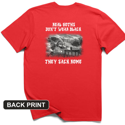 Real Goths Back Print T-Shirt