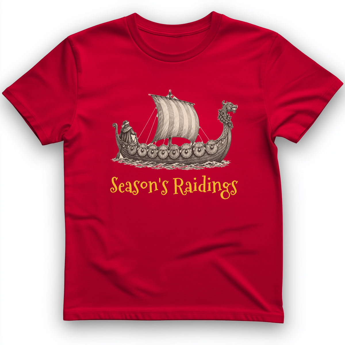 Seasons Raidings Viking Christmas T-Shirt