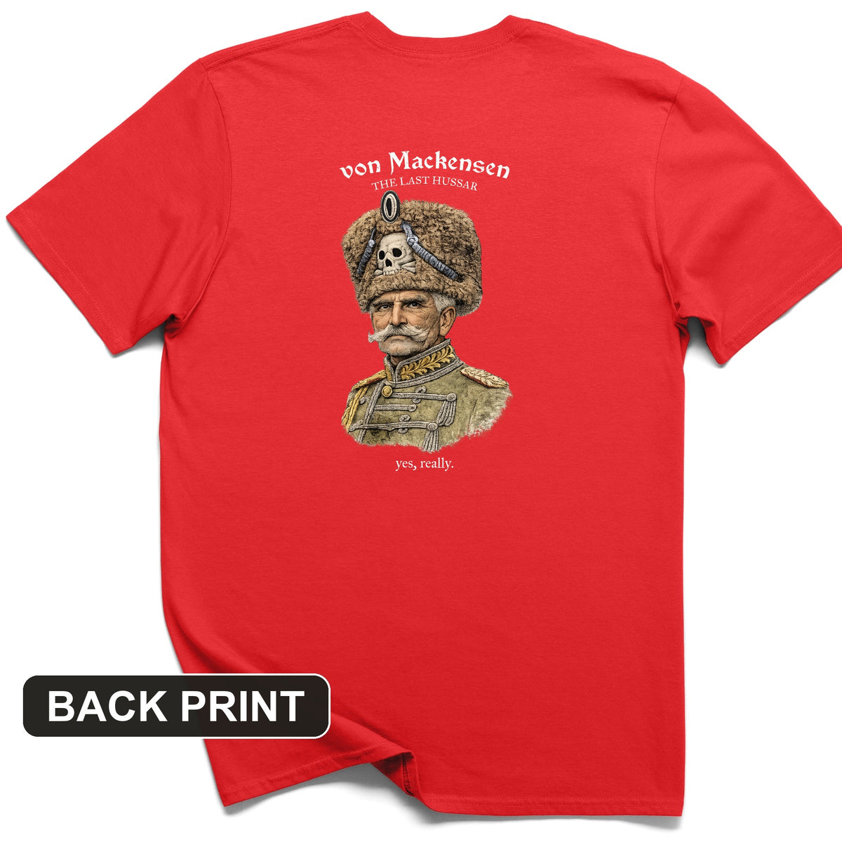 The Last Hussar Back Print T-Shirt