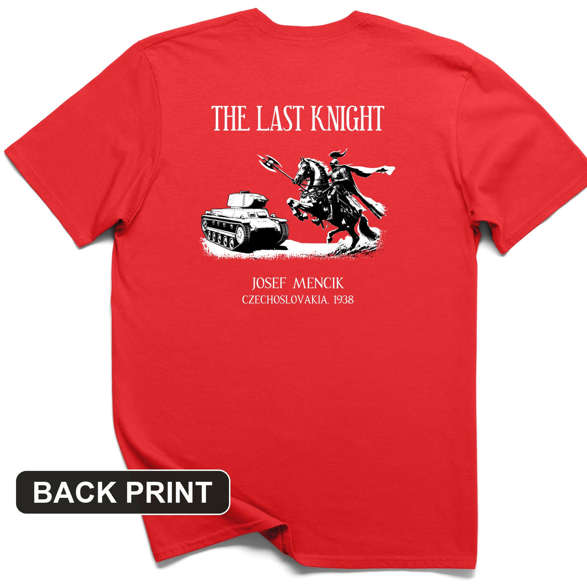 The Last Knight Back Print T-Shirt