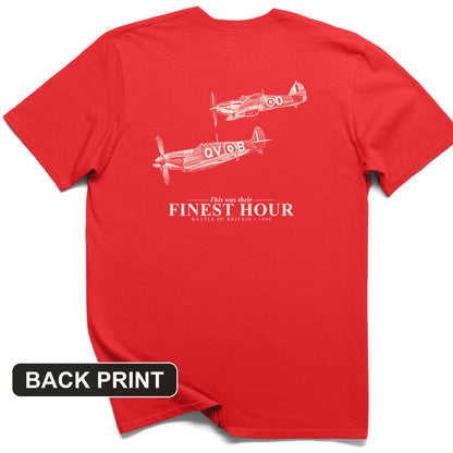 Their Finest Hour Back Print T-Shirt