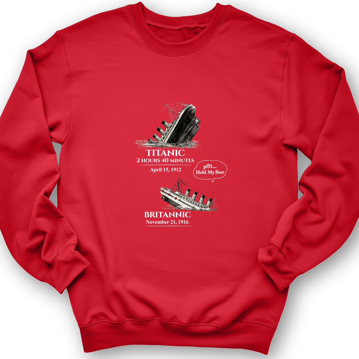 Titanic and Britannic Crewneck