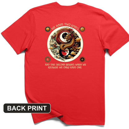 Two Lives Back Print T-Shirt
