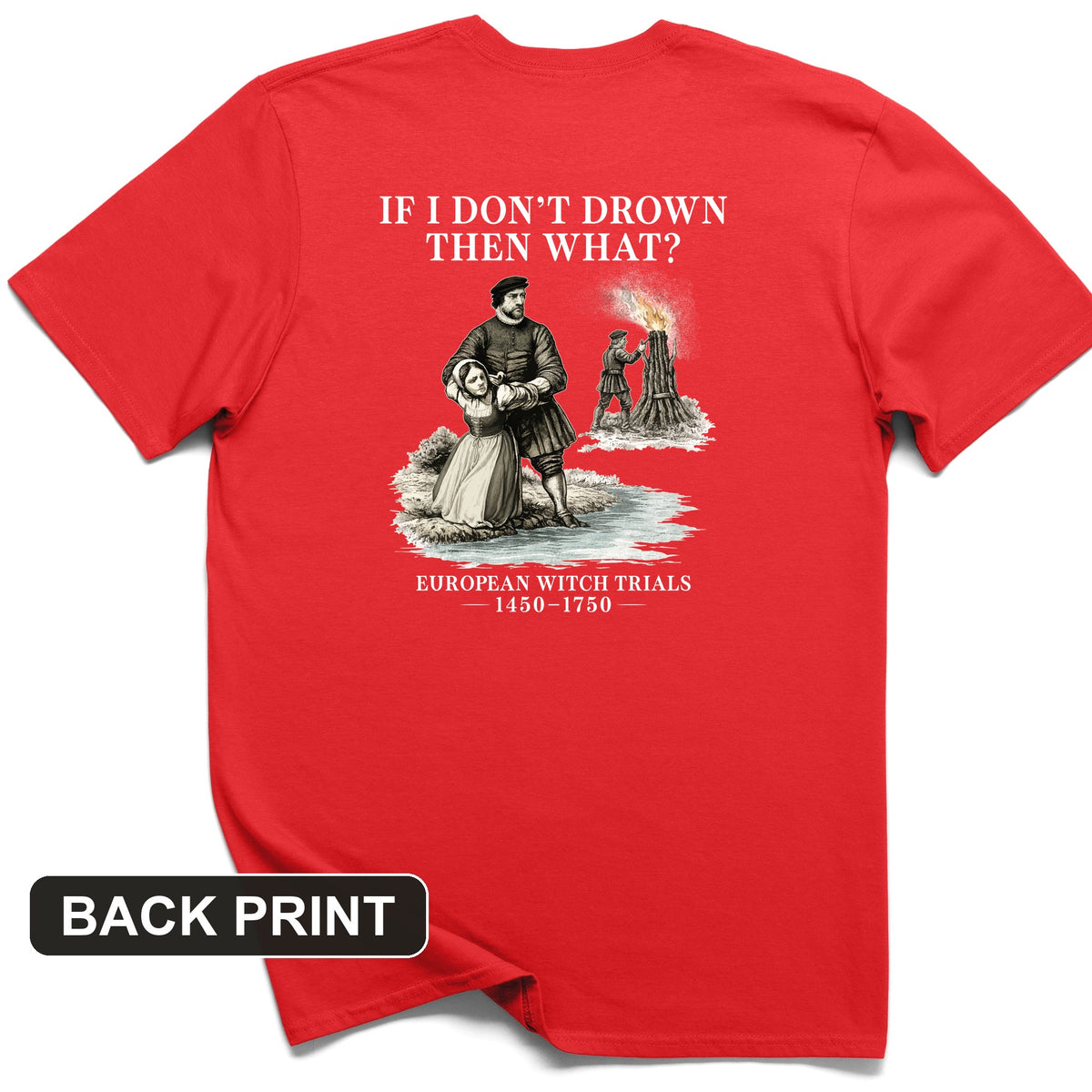 Witch Back Print T-Shirt