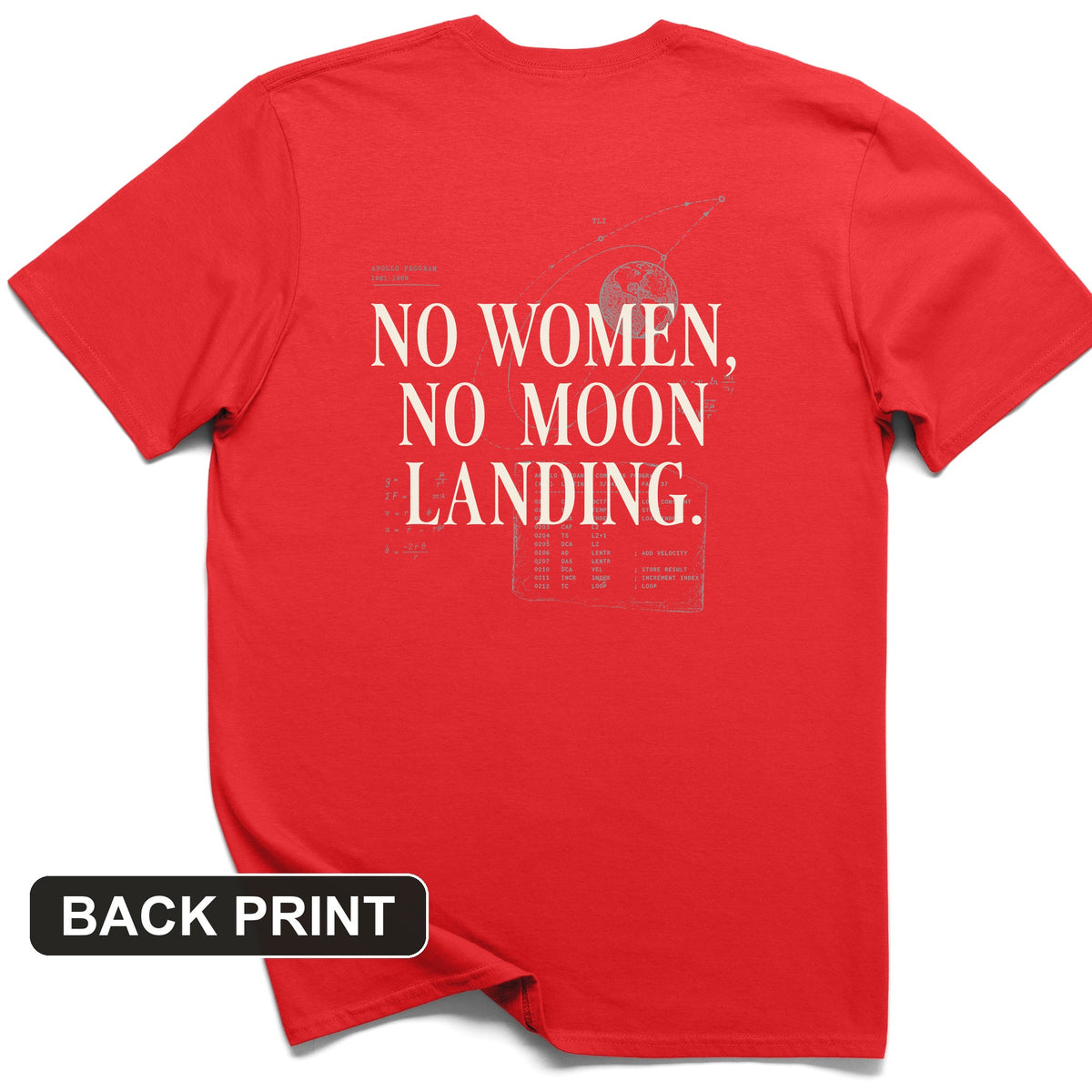 Women of NASA Back Print T-Shirt