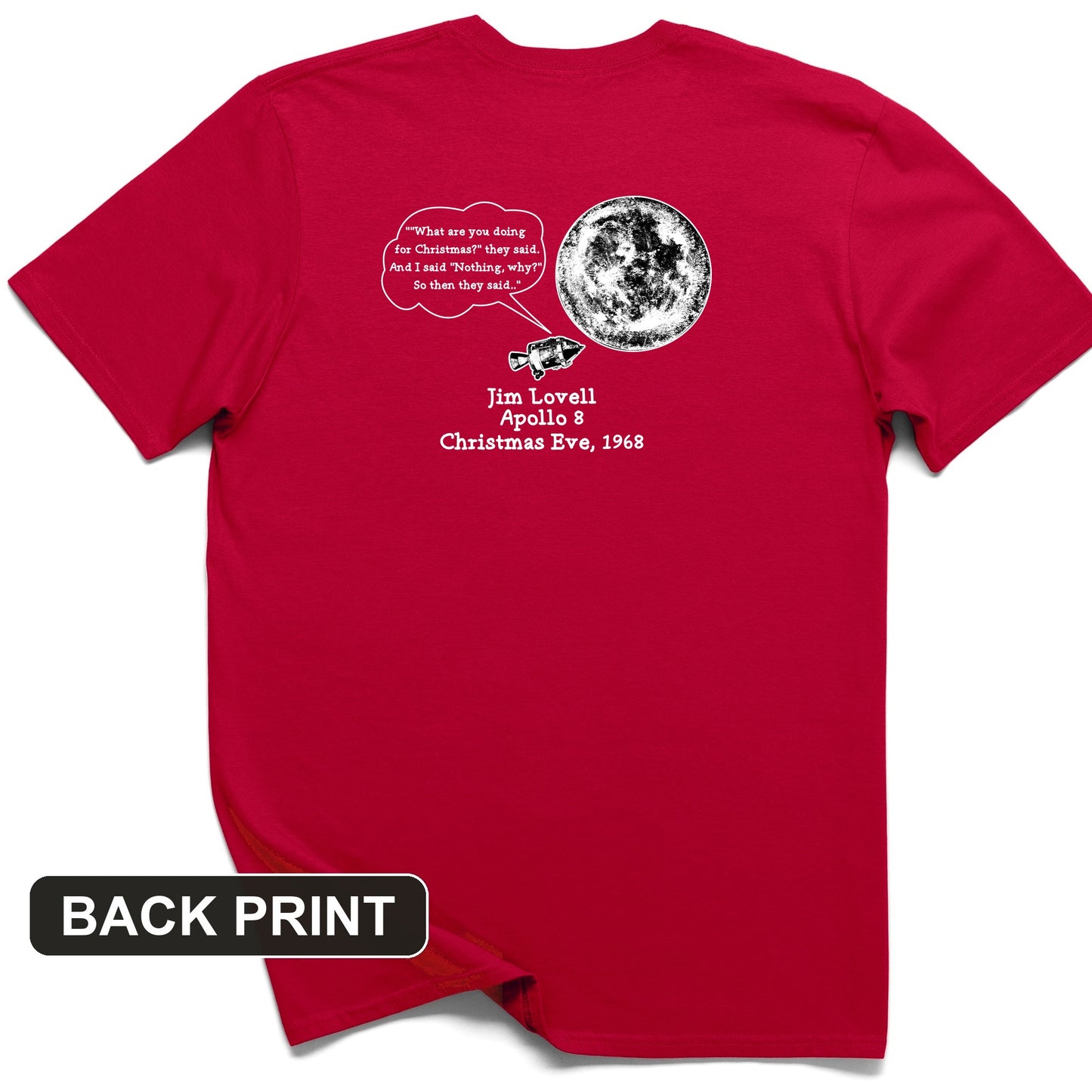 Apollo 8 Back Print T-Shirt