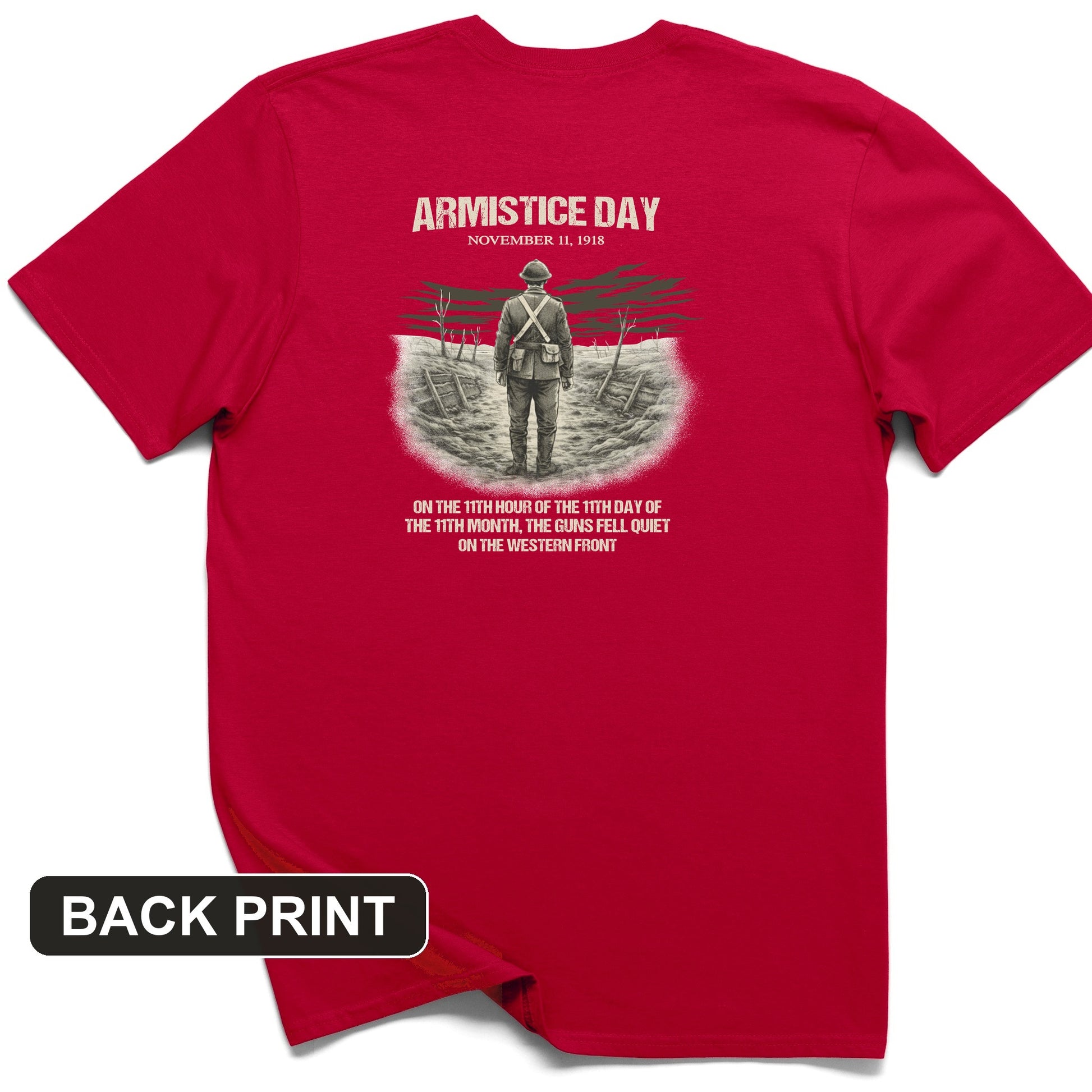 Armistice Day Back Print T-Shirt