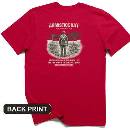 Armistice Day Back Print T-Shirt
