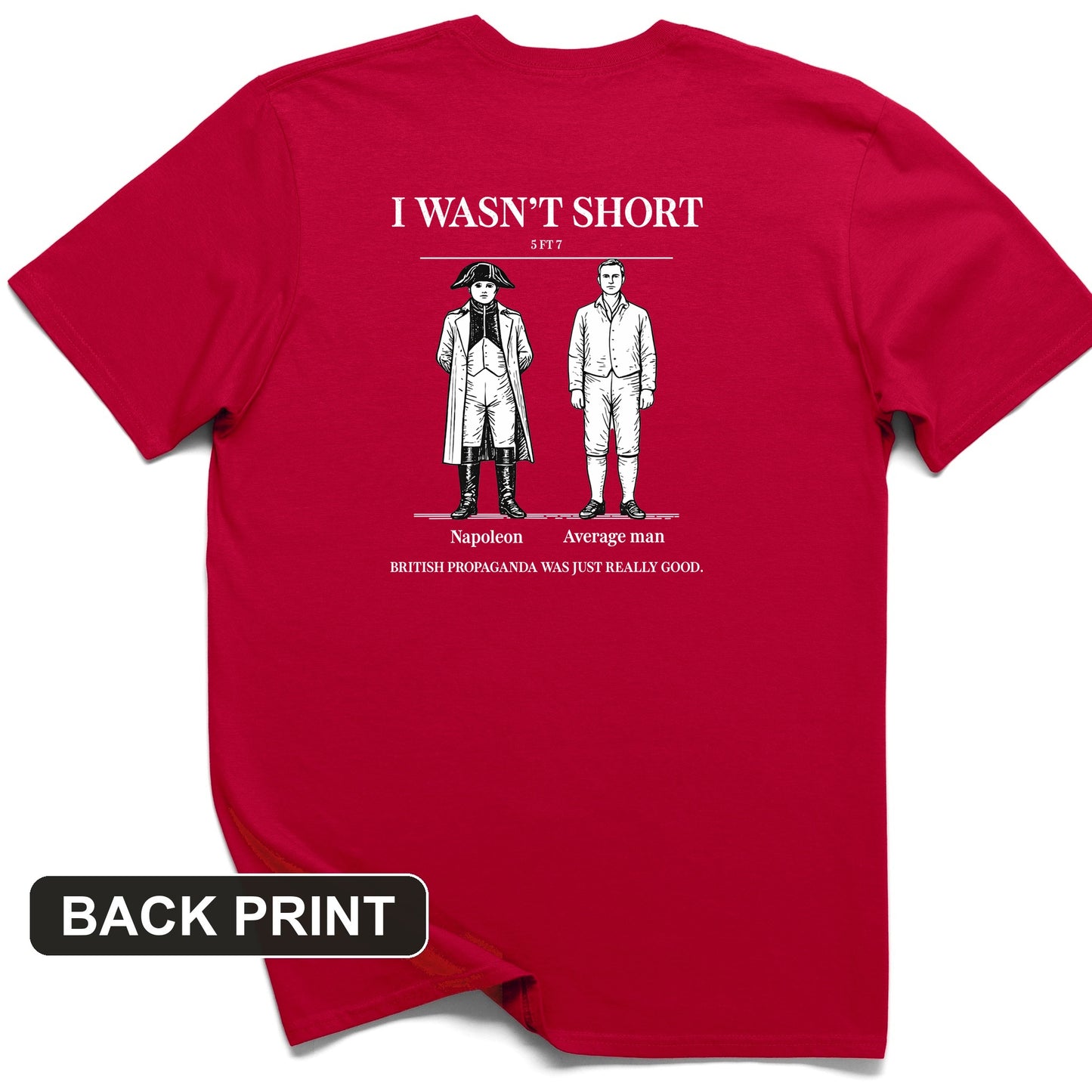 Average Height Back Print T-Shirt
