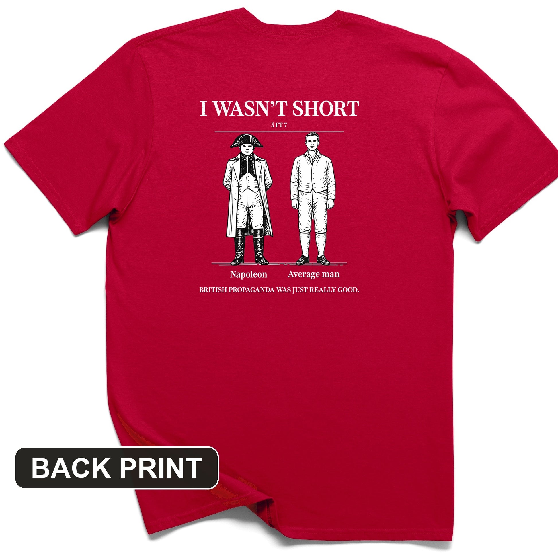Average Height Back Print T-Shirt