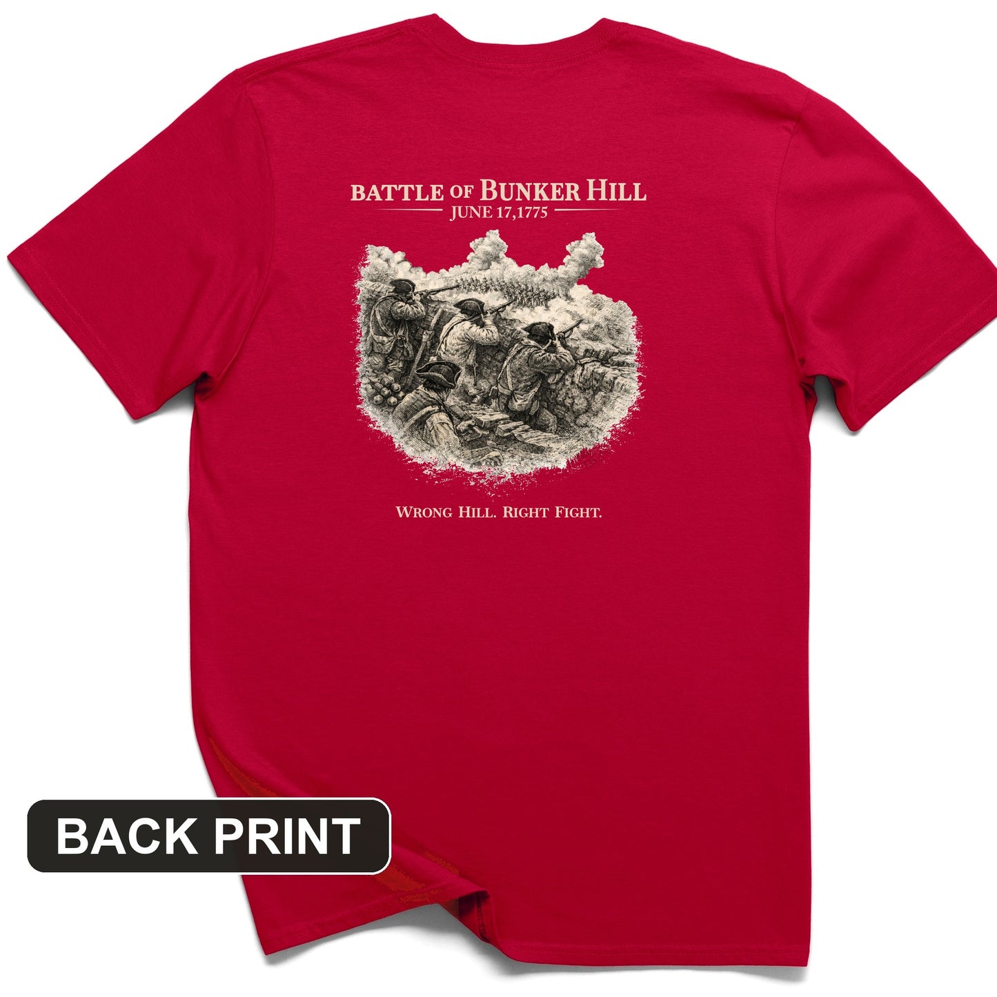Bunker Hill Back Print T-Shirt