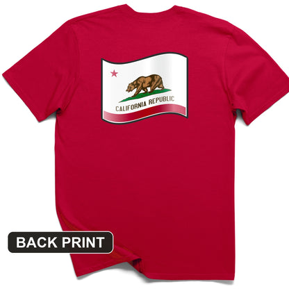 California Republic Back Print T-Shirt