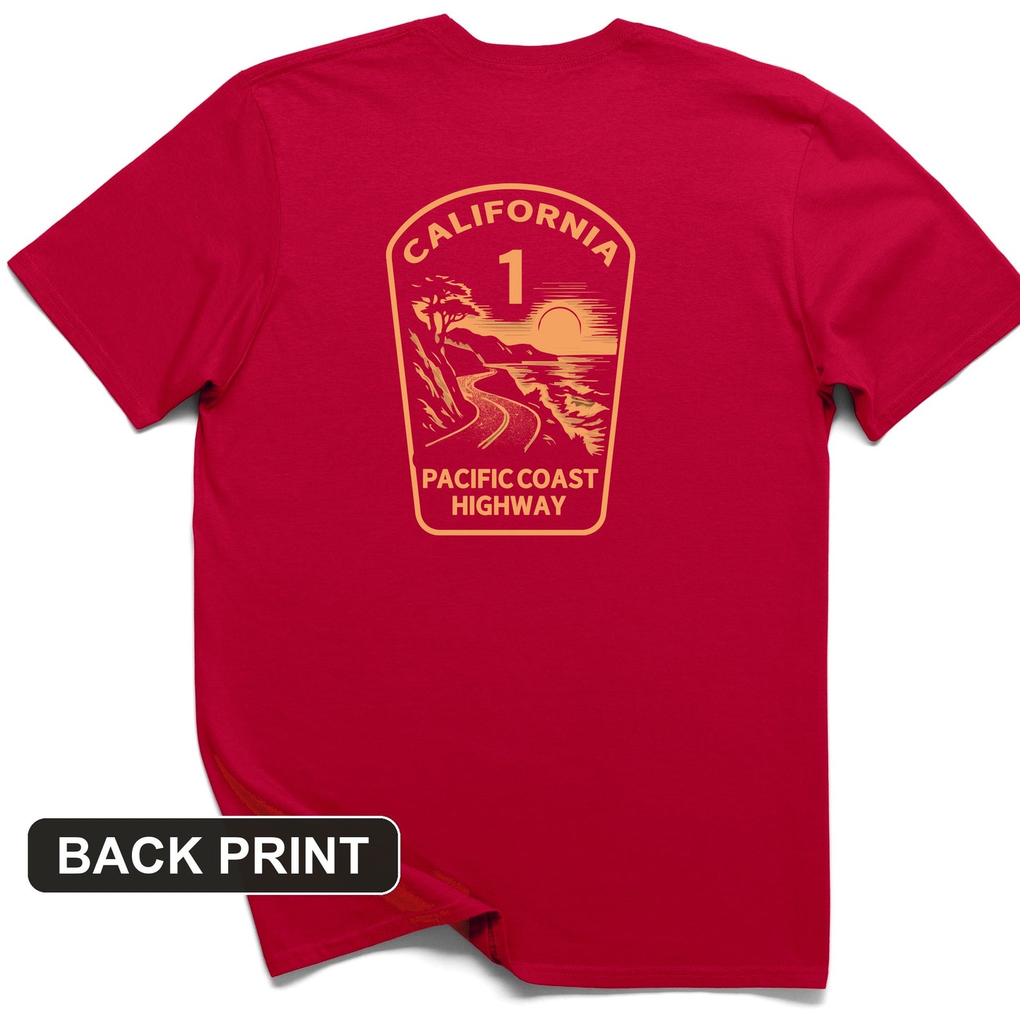 California Back Print T-Shirt