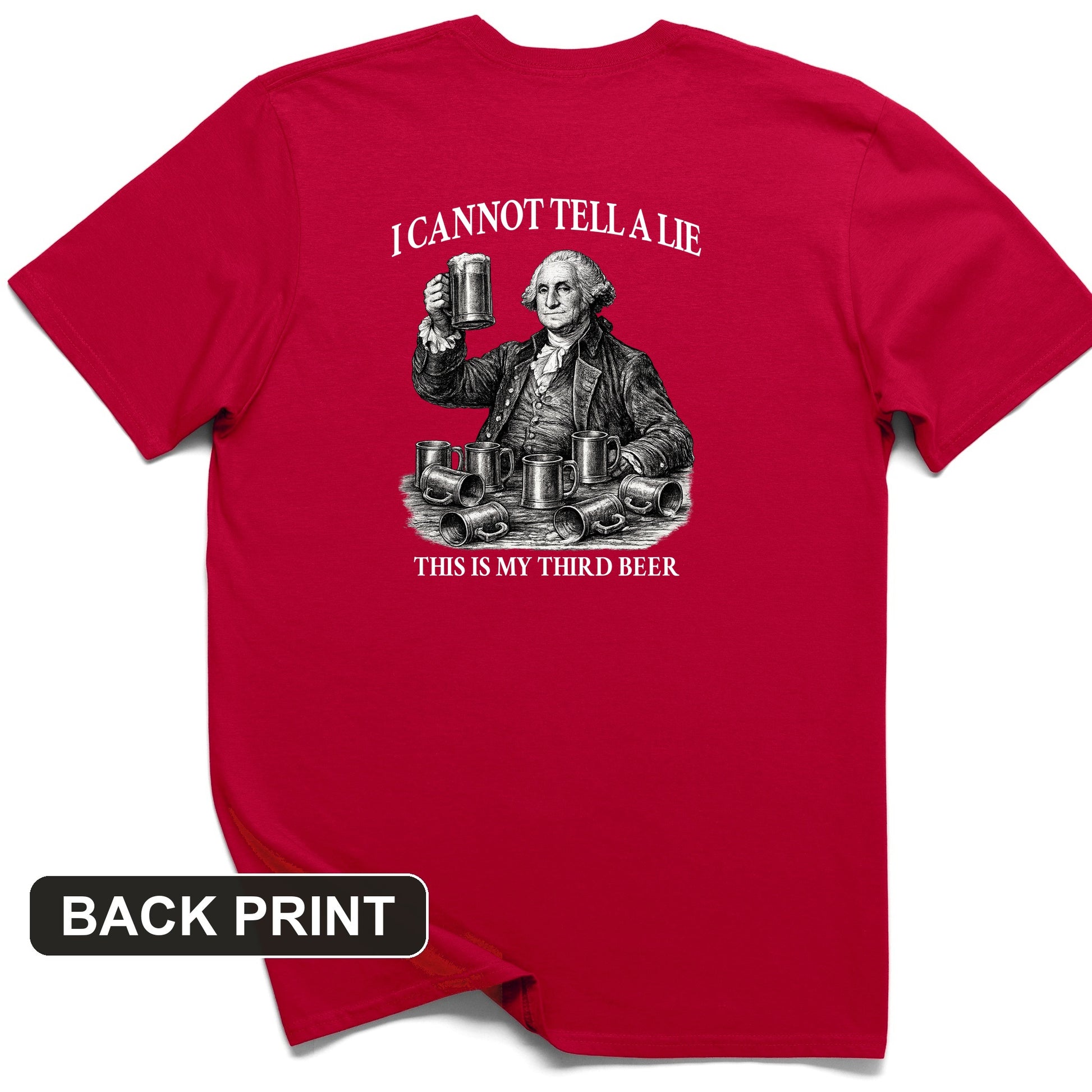 Cannot Tell a Lie Back Print T-Shirt