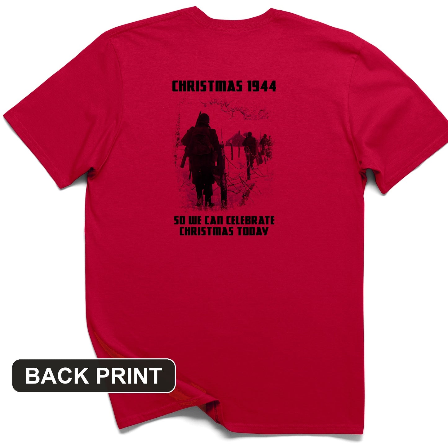 Christmas 1944 Back Print T-Shirt