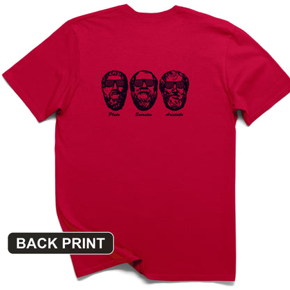 Cool Philosophers Back Print T-Shirt