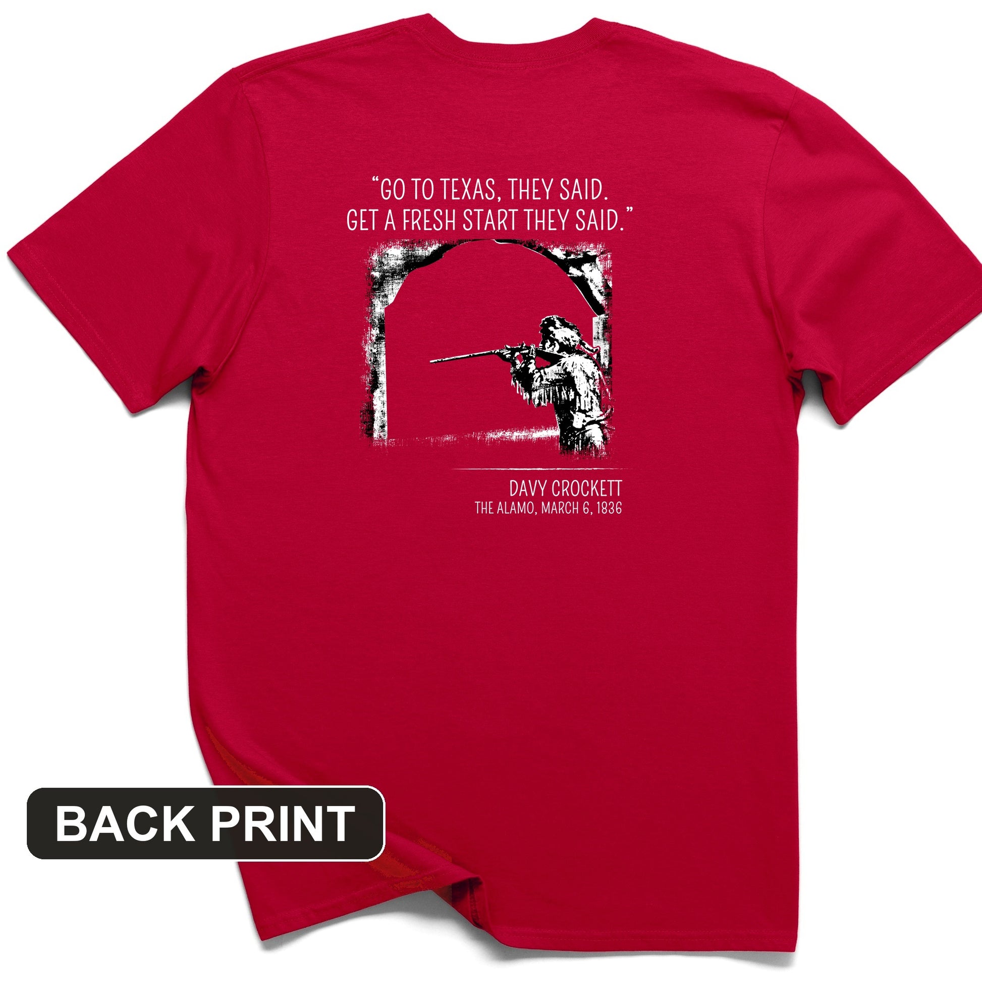 Davy Crockett Back Print T-Shirt