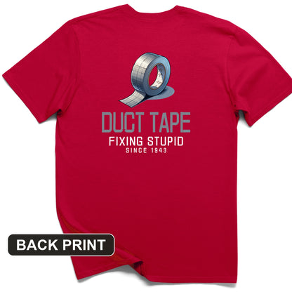 Duct Tape Back Print T-Shirt