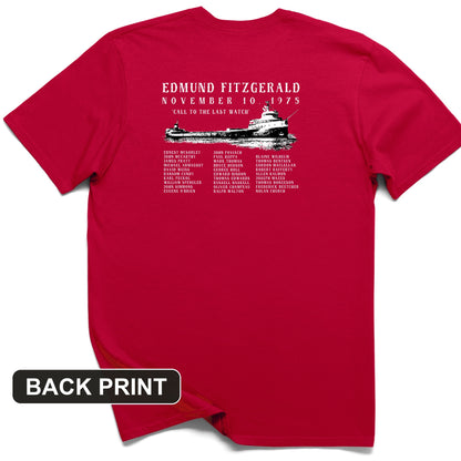 Edmund Fitzgerald Back Print T-Shirt