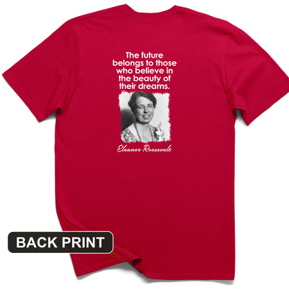 Eleanor Roosevelt Back Print T-Shirt
