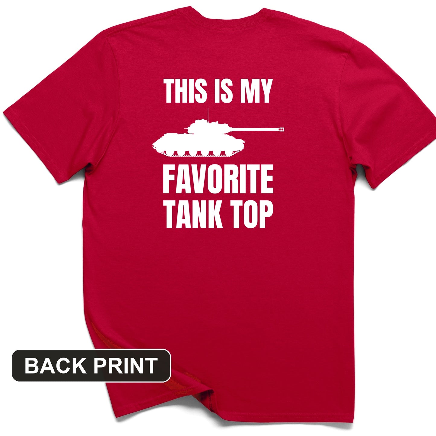Favorite Tank Top Back Print T-Shirt