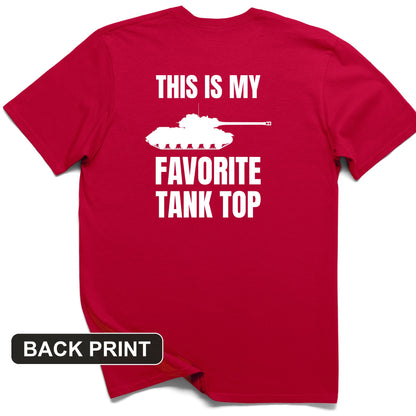 Favorite Tank Top Back Print T-Shirt