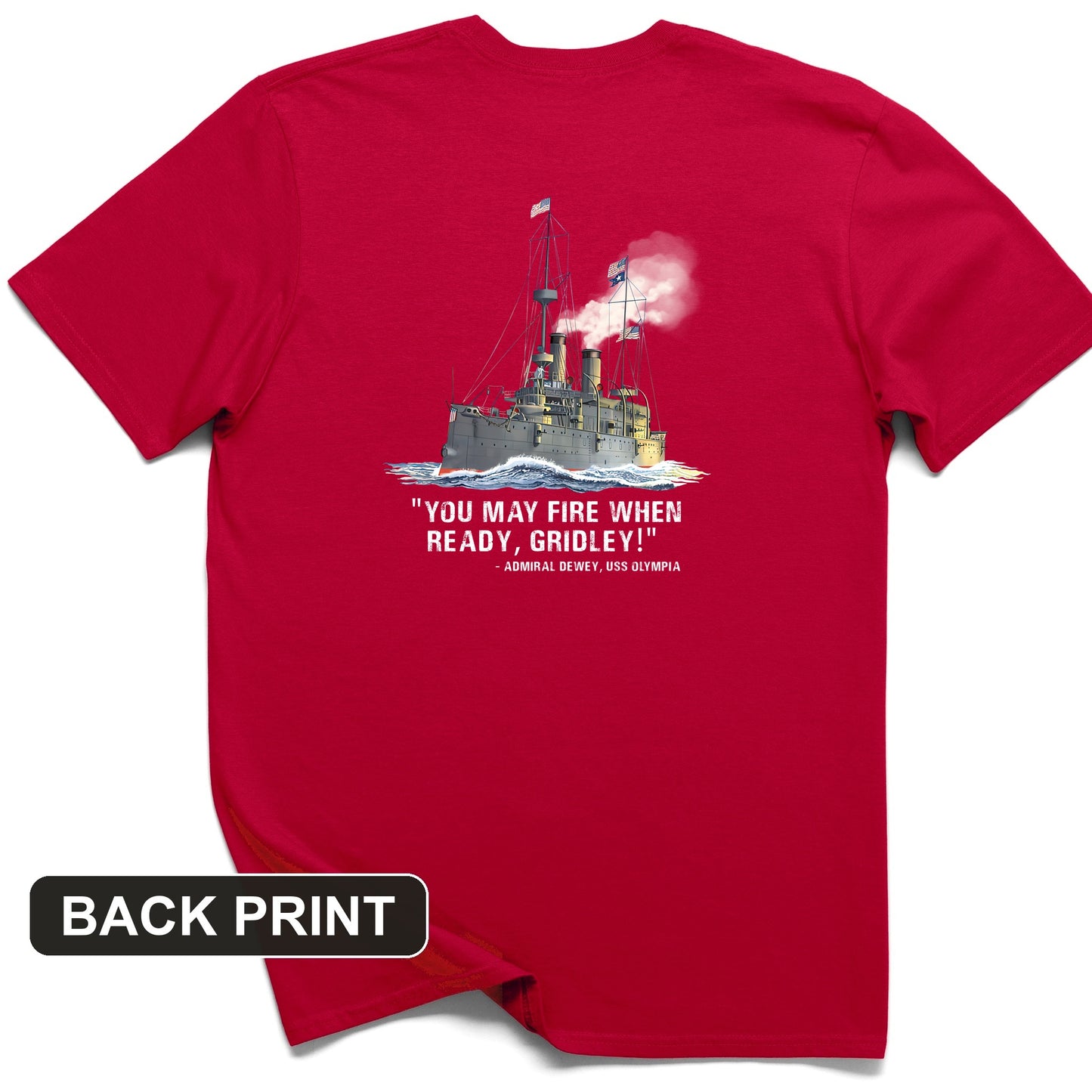 Fire When Ready Back Print T-Shirt