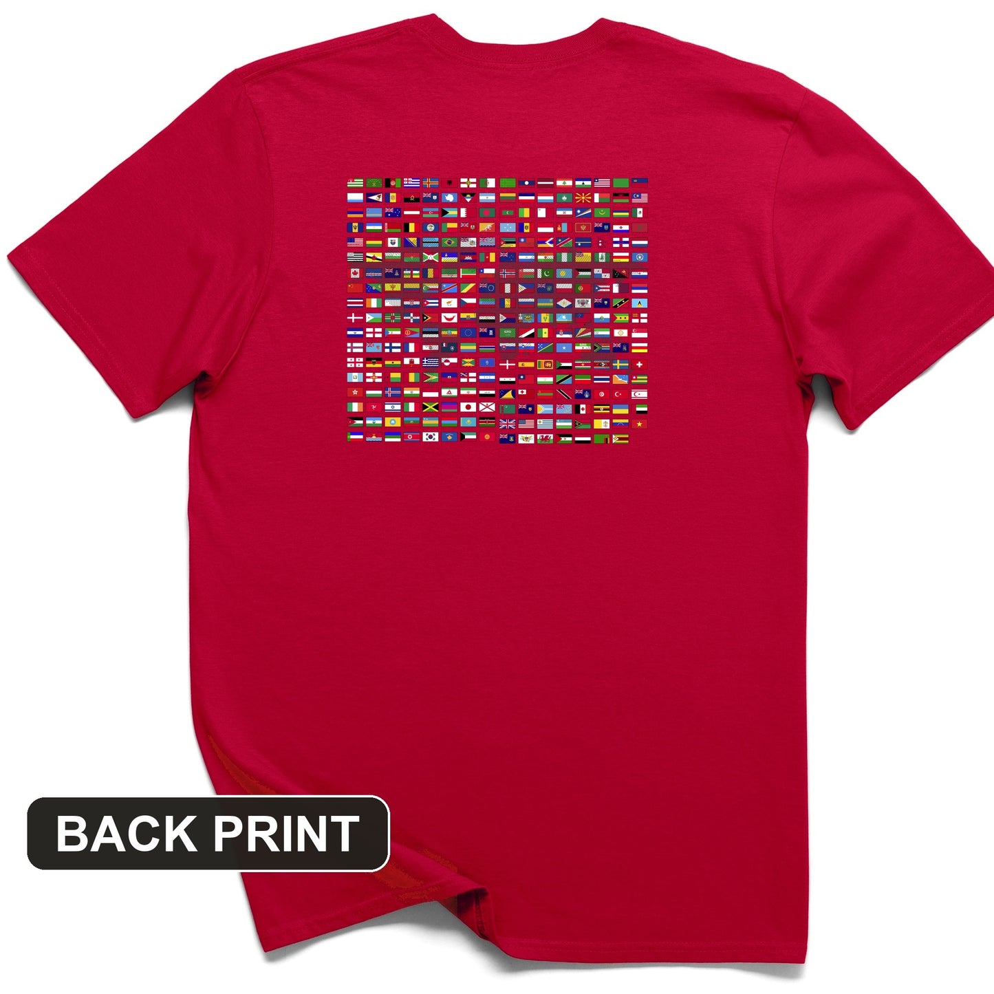 Flags of the World Back Print T-Shirt