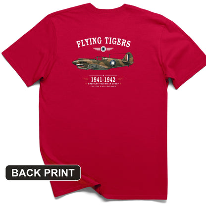 Flying Tigers Back Print T-Shirt