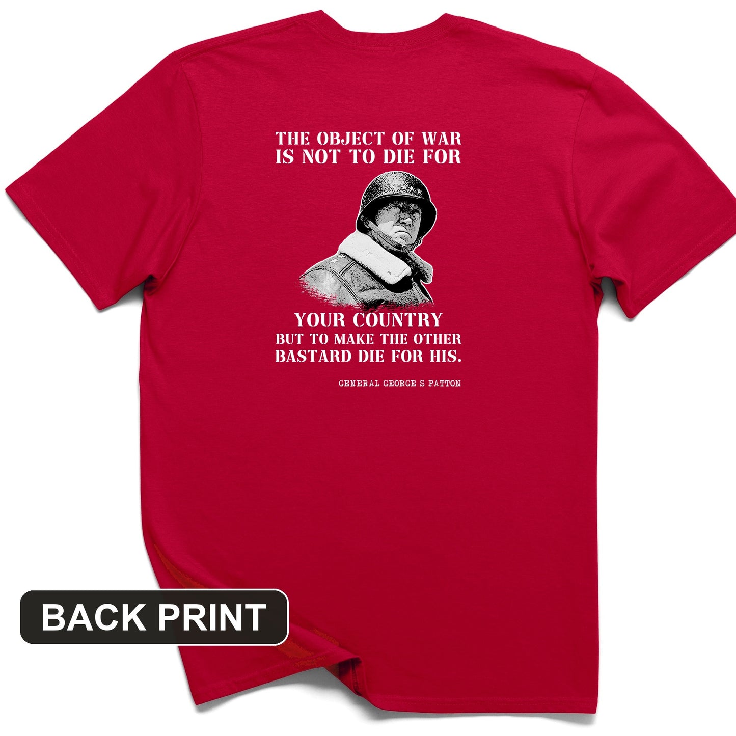 General Patton Back Print T-Shirt
