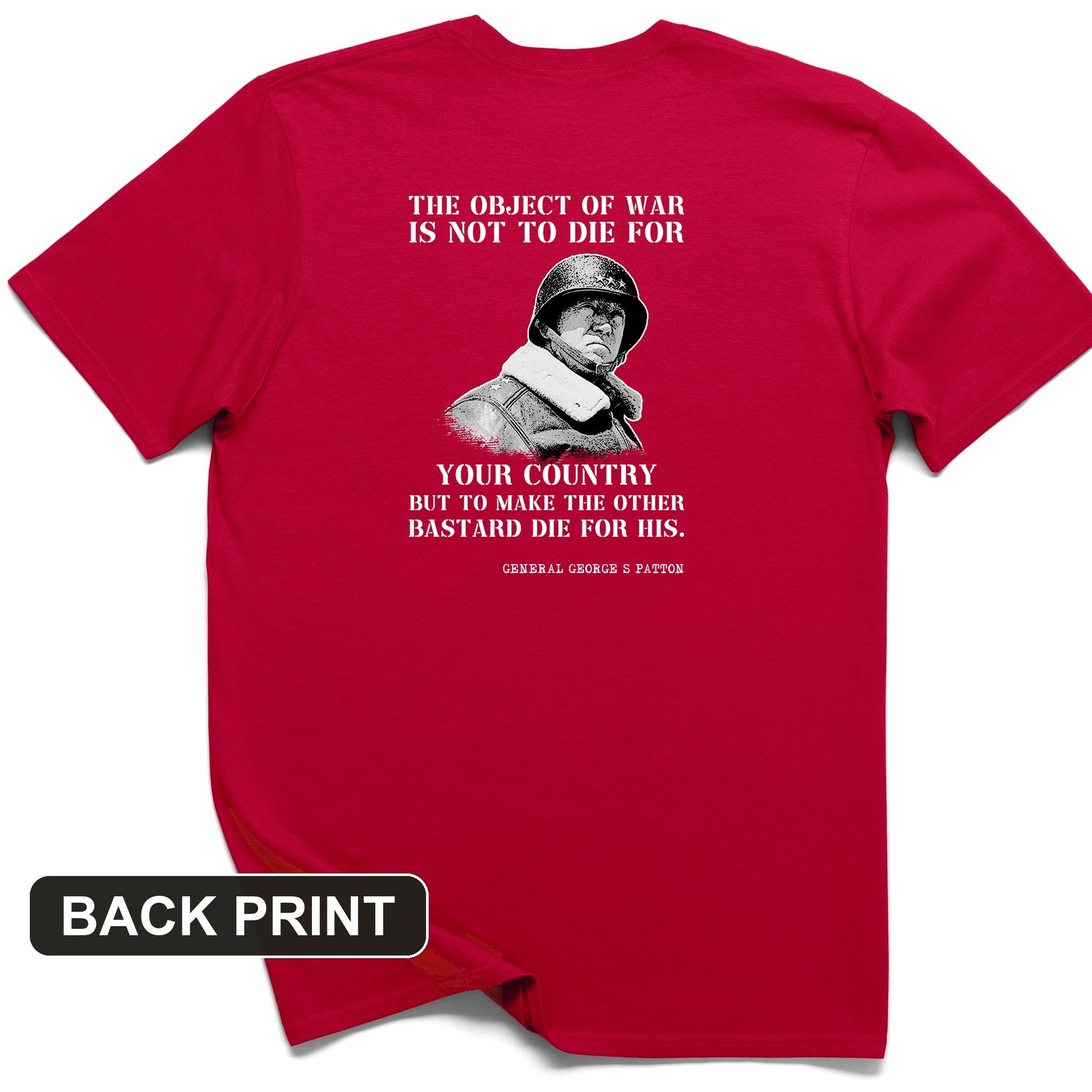 General Patton Back Print T-Shirt