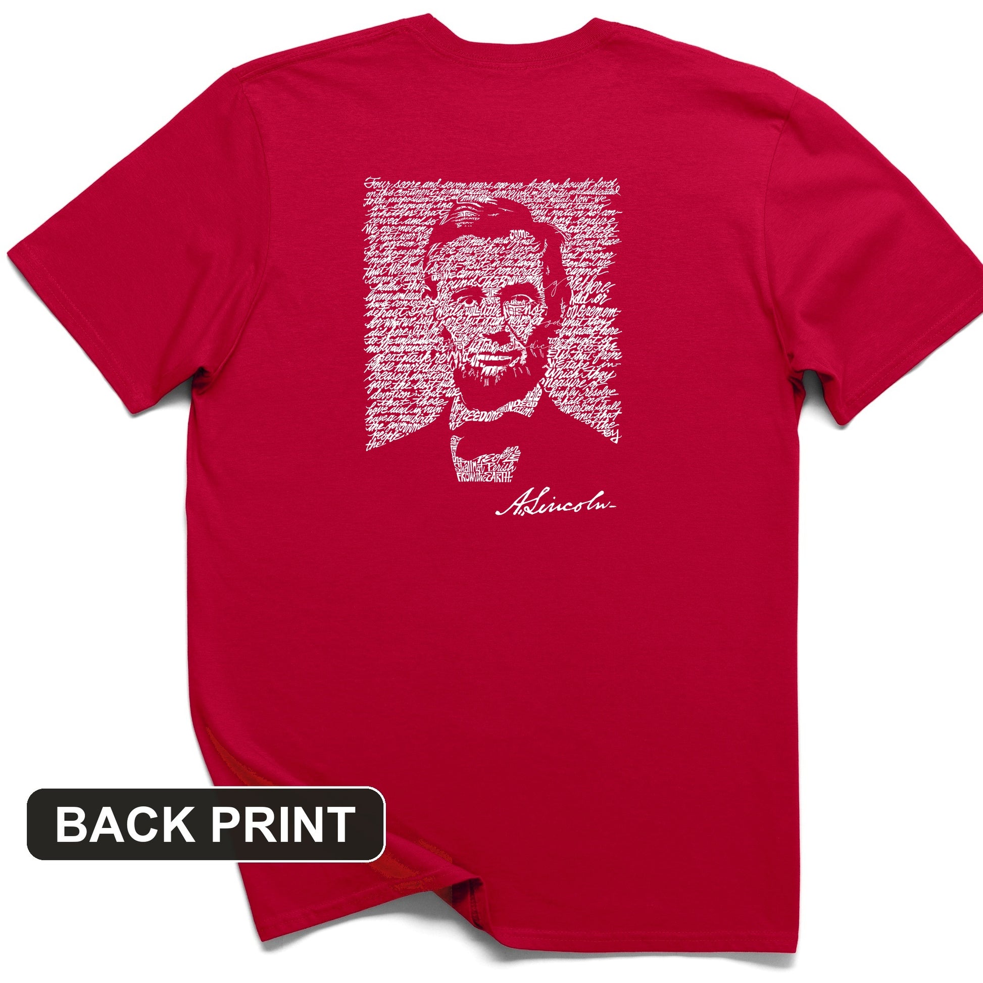 Gettysburg Address Back Print T-Shirt