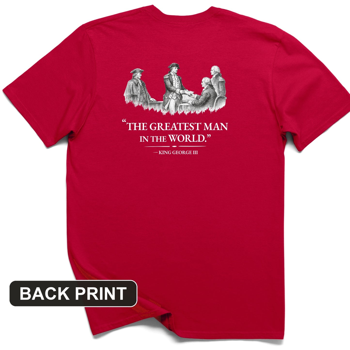 Greatest Man Back Print T-Shirt