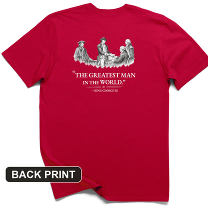 Greatest Man Back Print T-Shirt