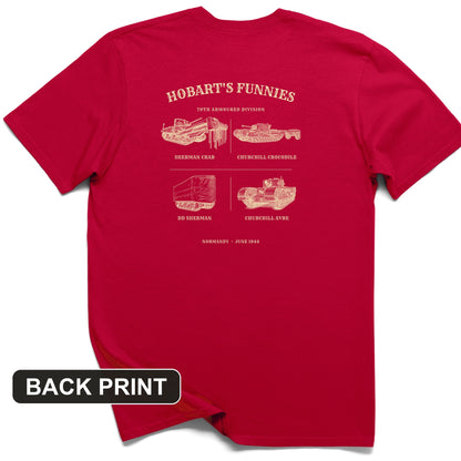 Hobart's Funnies Back Print T-Shirt