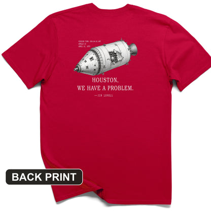Houston We Have a Problem Back Print T-Shirt