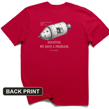 Houston We Have a Problem Back Print T-Shirt