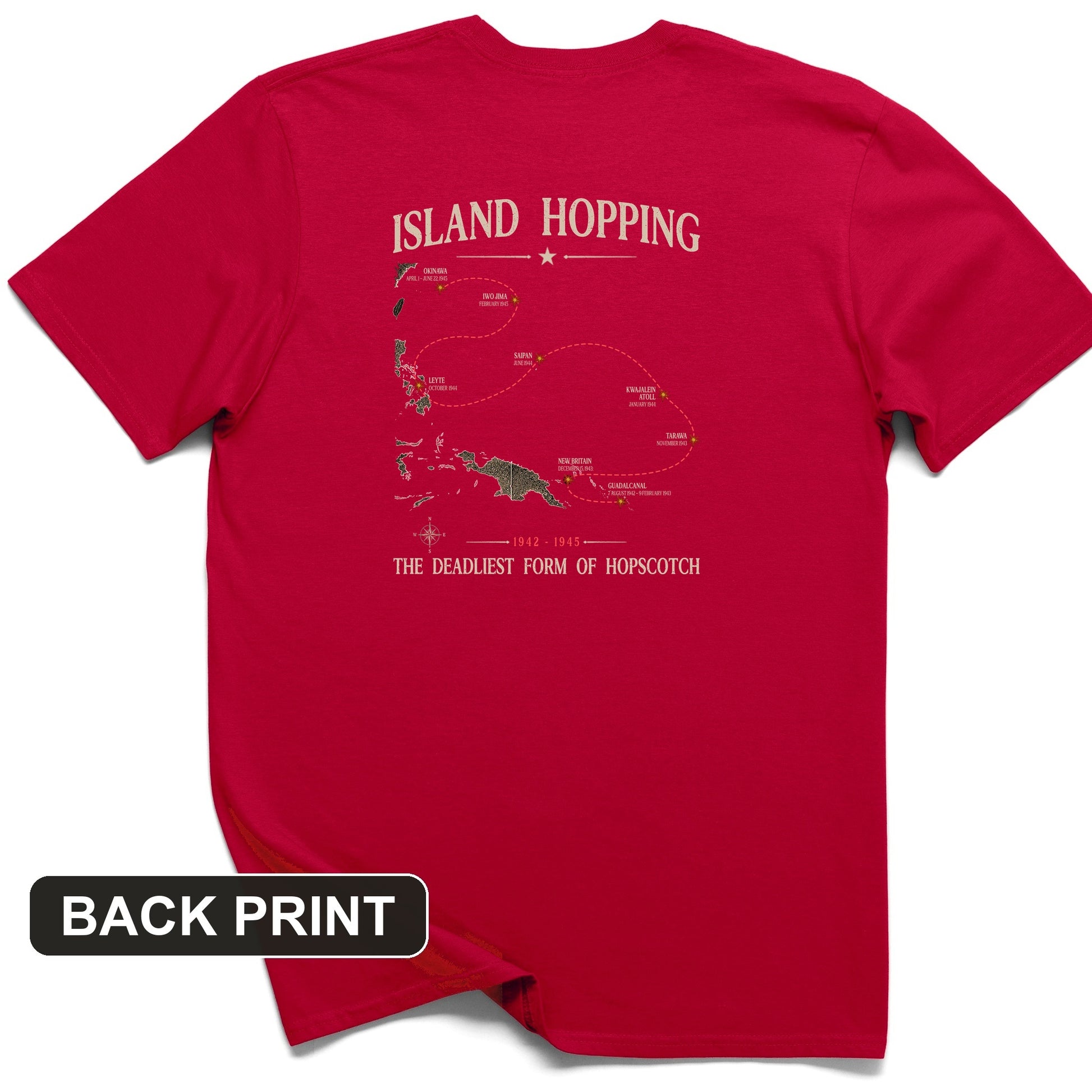 Island Hopping Back Print T-Shirt