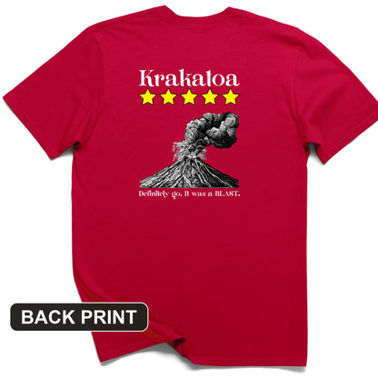 Krakatoa 5 Star Back Print T-Shirt
