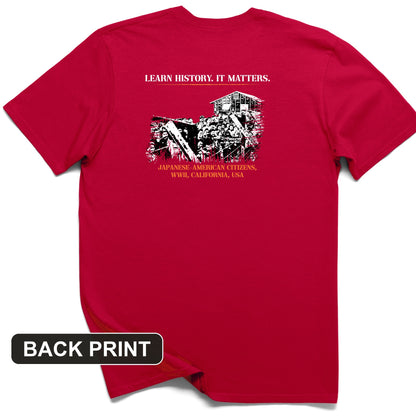 Learn History It Matters Back Print T-Shirt