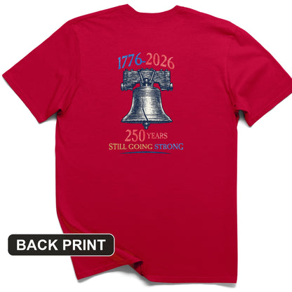 Liberty Bell 250th Back Print T-Shirt