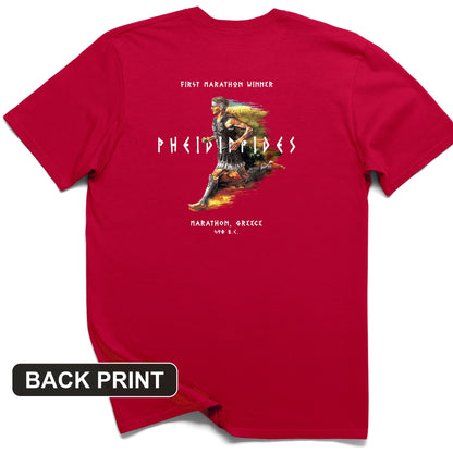 Marathon Run Back Print T-Shirt