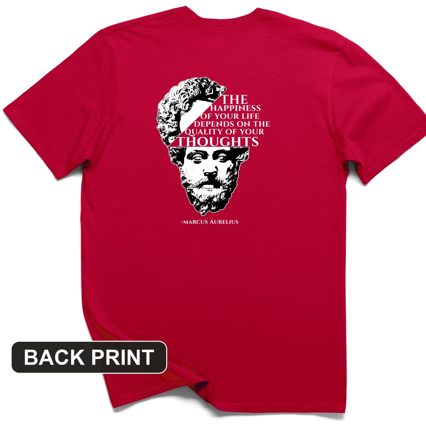 Marcus Aurelius Back Print T-Shirt