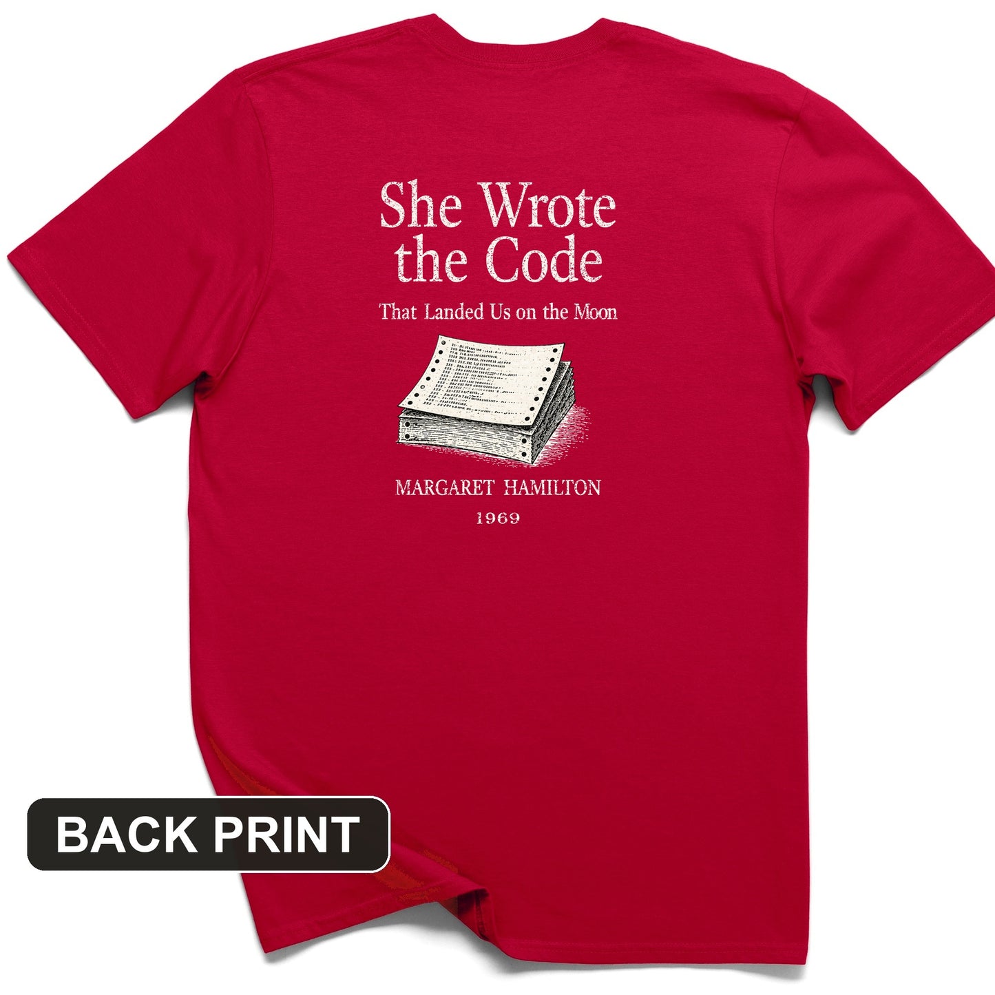 Margaret Hamilton Back Print T-Shirt