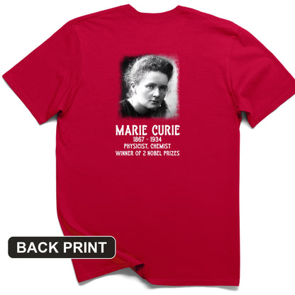 Marie Curie Back Print T-Shirt