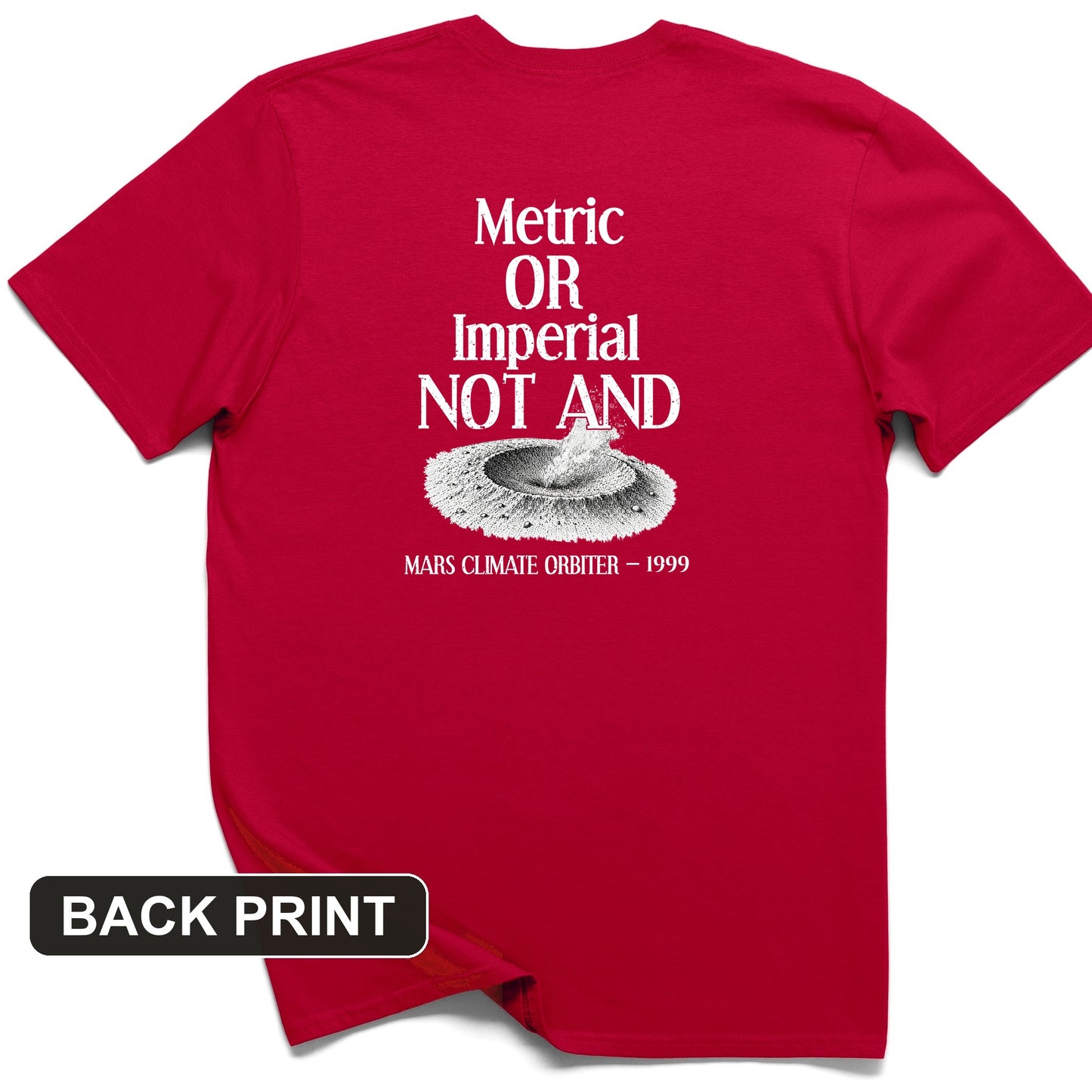 Mars Lander Back Print T-Shirt