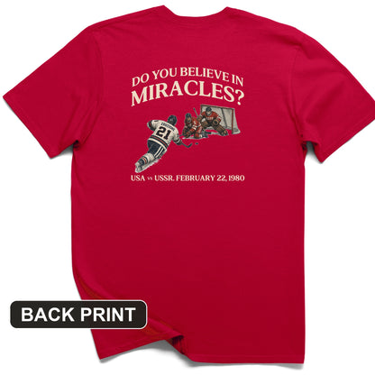 Miracle on Ice Back Print T-Shirt