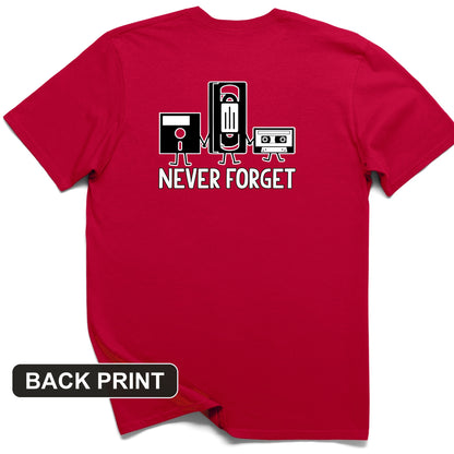 Never Forget Back Print T-Shirt